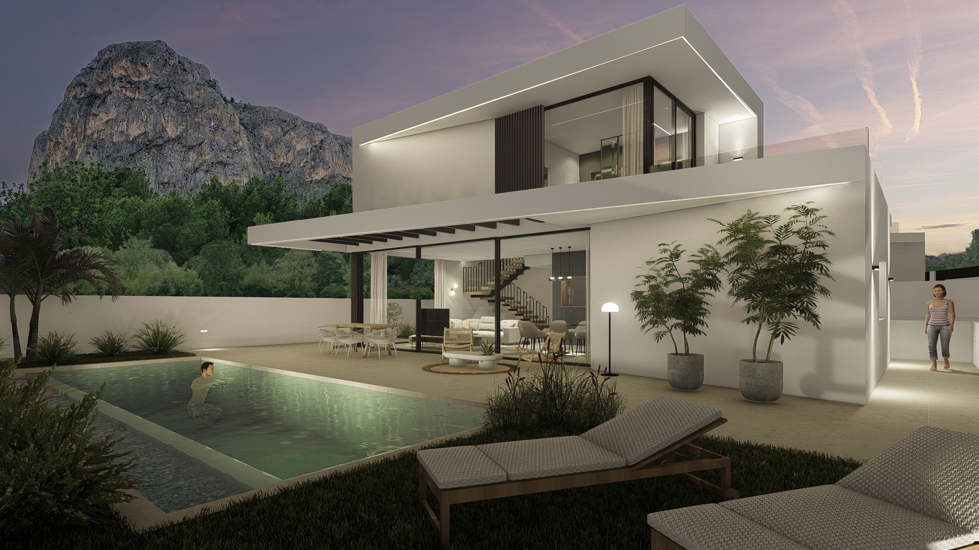 For sale - 3 Bedroom 3 Bathroom detached in Polop - Polop  - Alicante