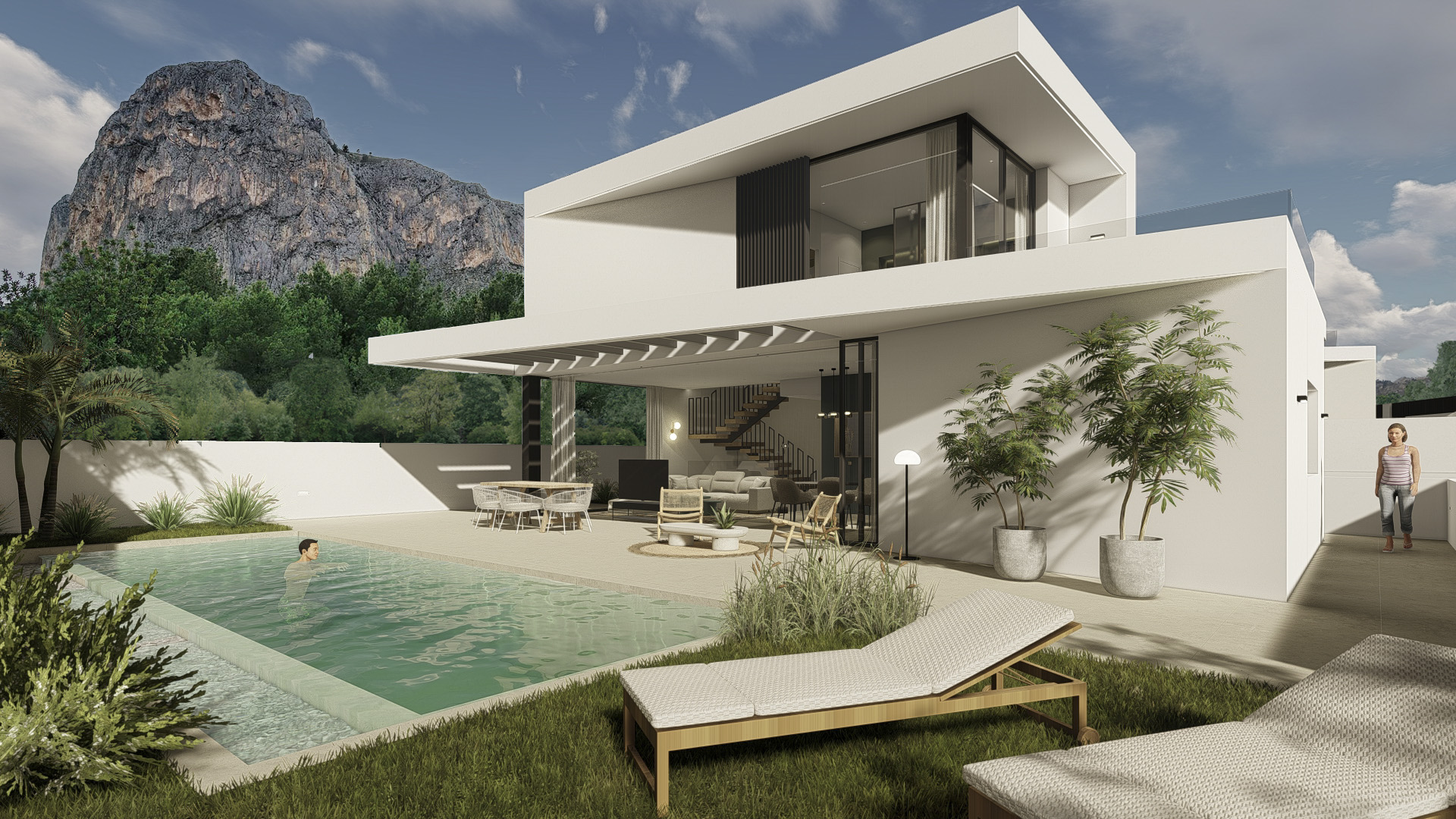 For sale - 3 Bedroom 3 Bathroom detached in Polop - Polop  - Alicante