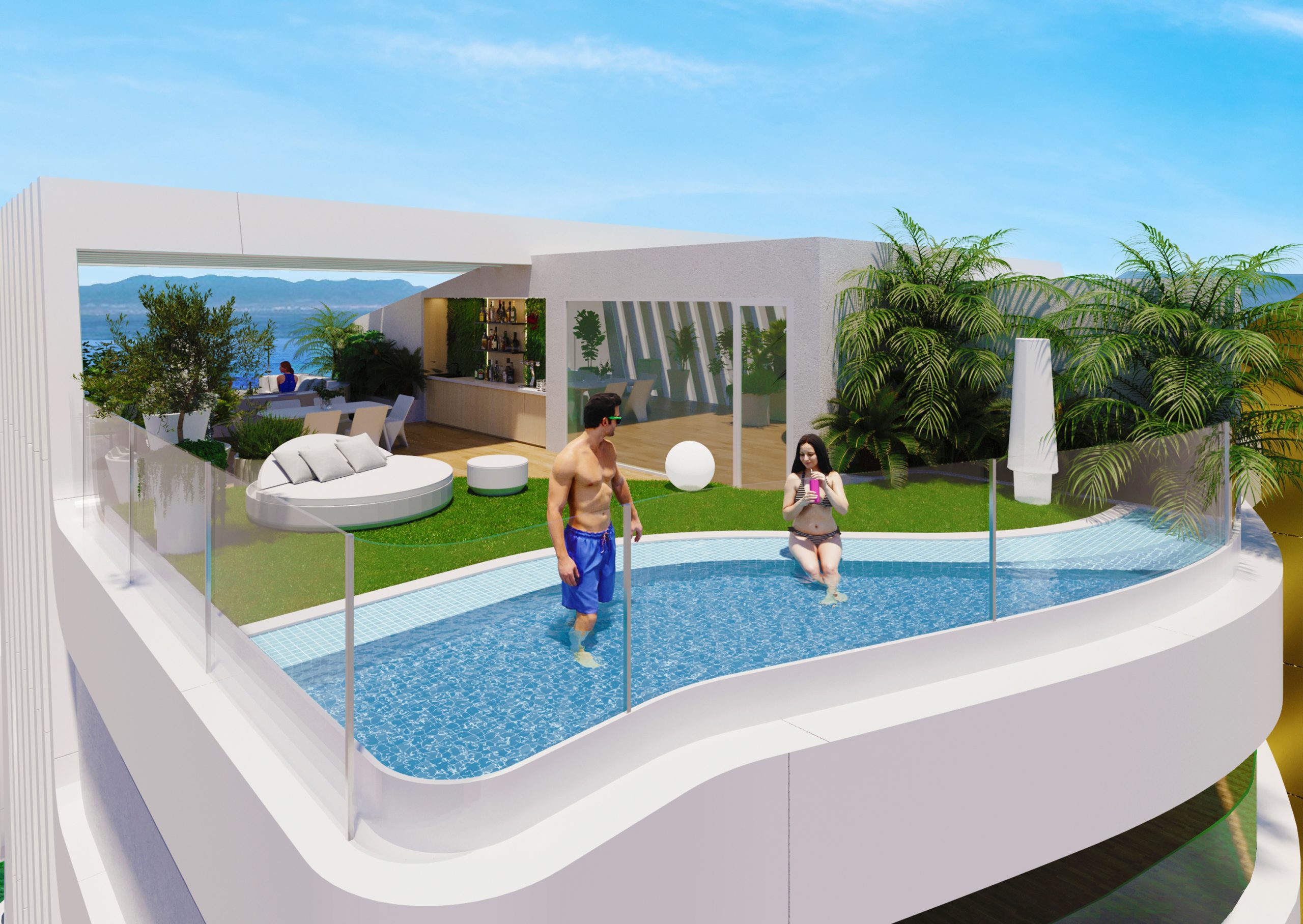 For sale - 3 Bedroom 2 Bathroom penthouse in La Manga del Mar Menor - La Manga del Mar Menor  - Murcia