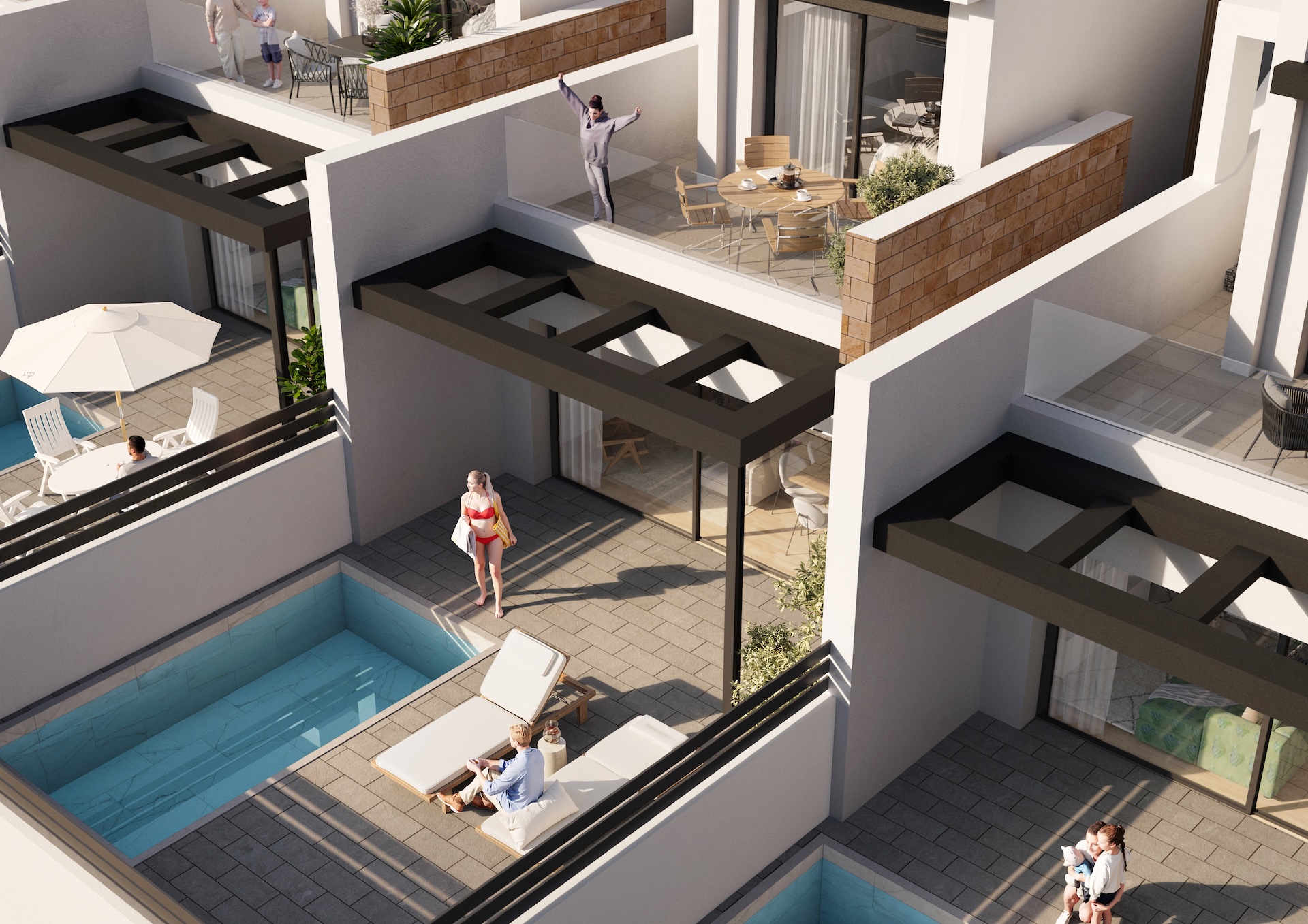 For sale - 3 Bedroom 3 Bathroom terraced in Torrevieja - Torrevieja  - Alicante