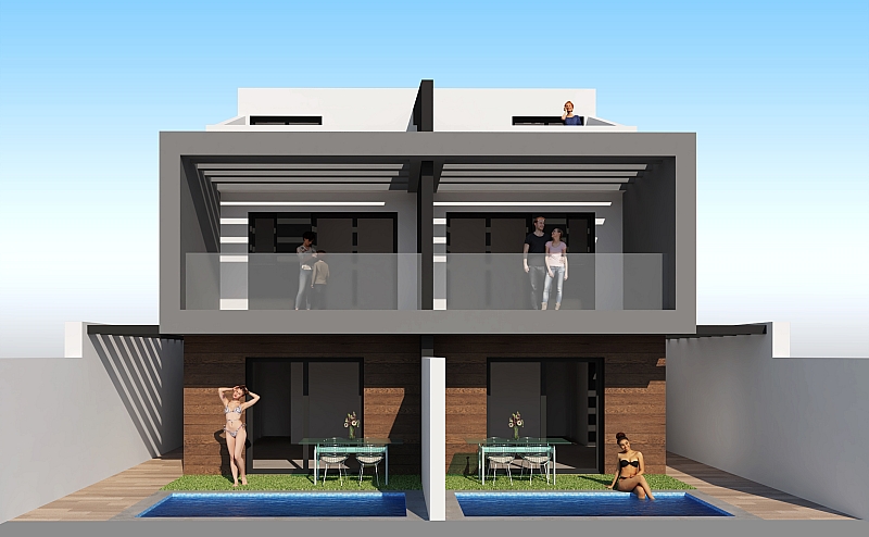 3 Bedroom 3 Bathroom semi-detached in San Javier
