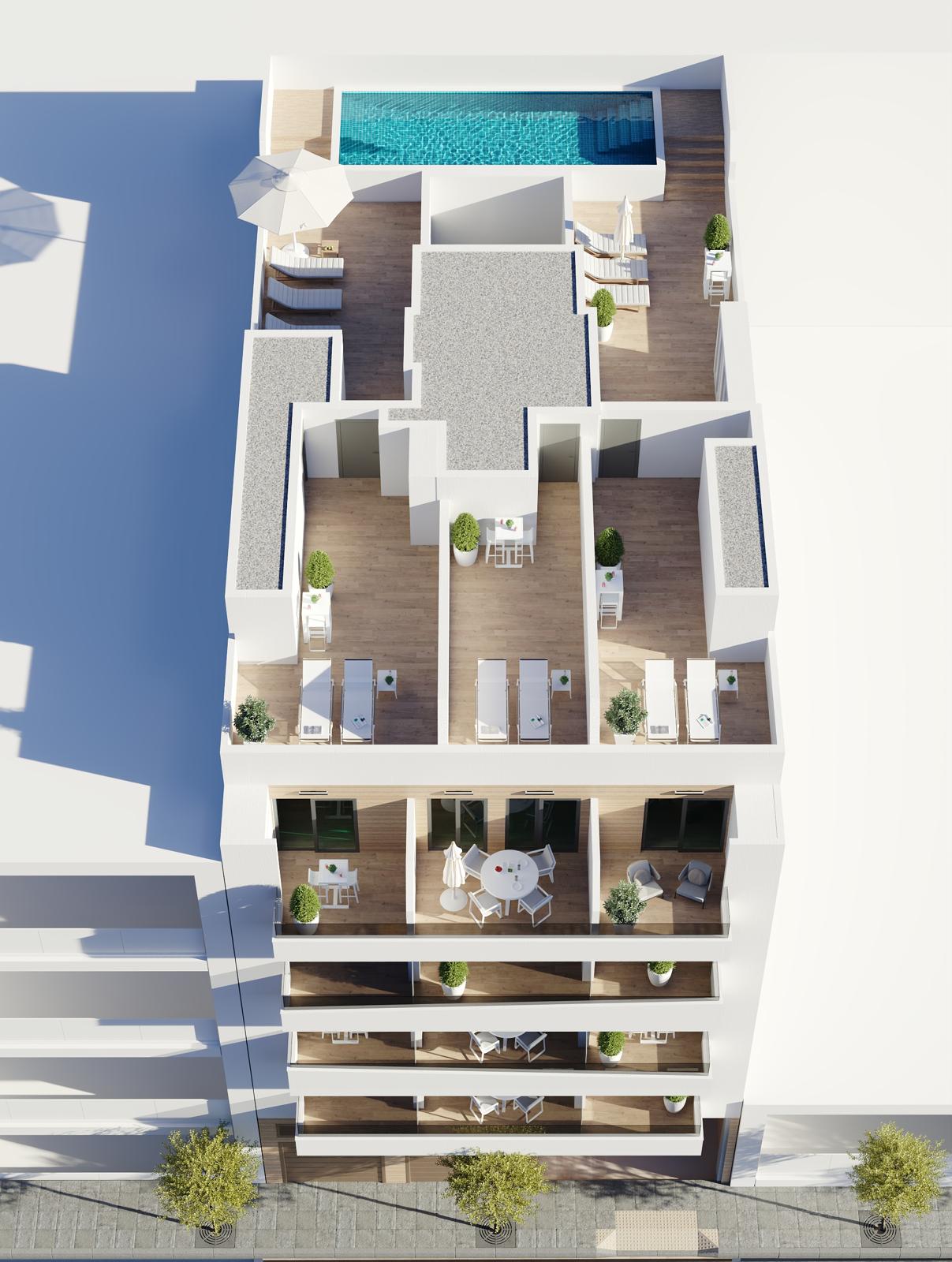For sale - 1 Bedroom 1 Bathroom penthouse in Torrevieja - Torrevieja  - Alicante