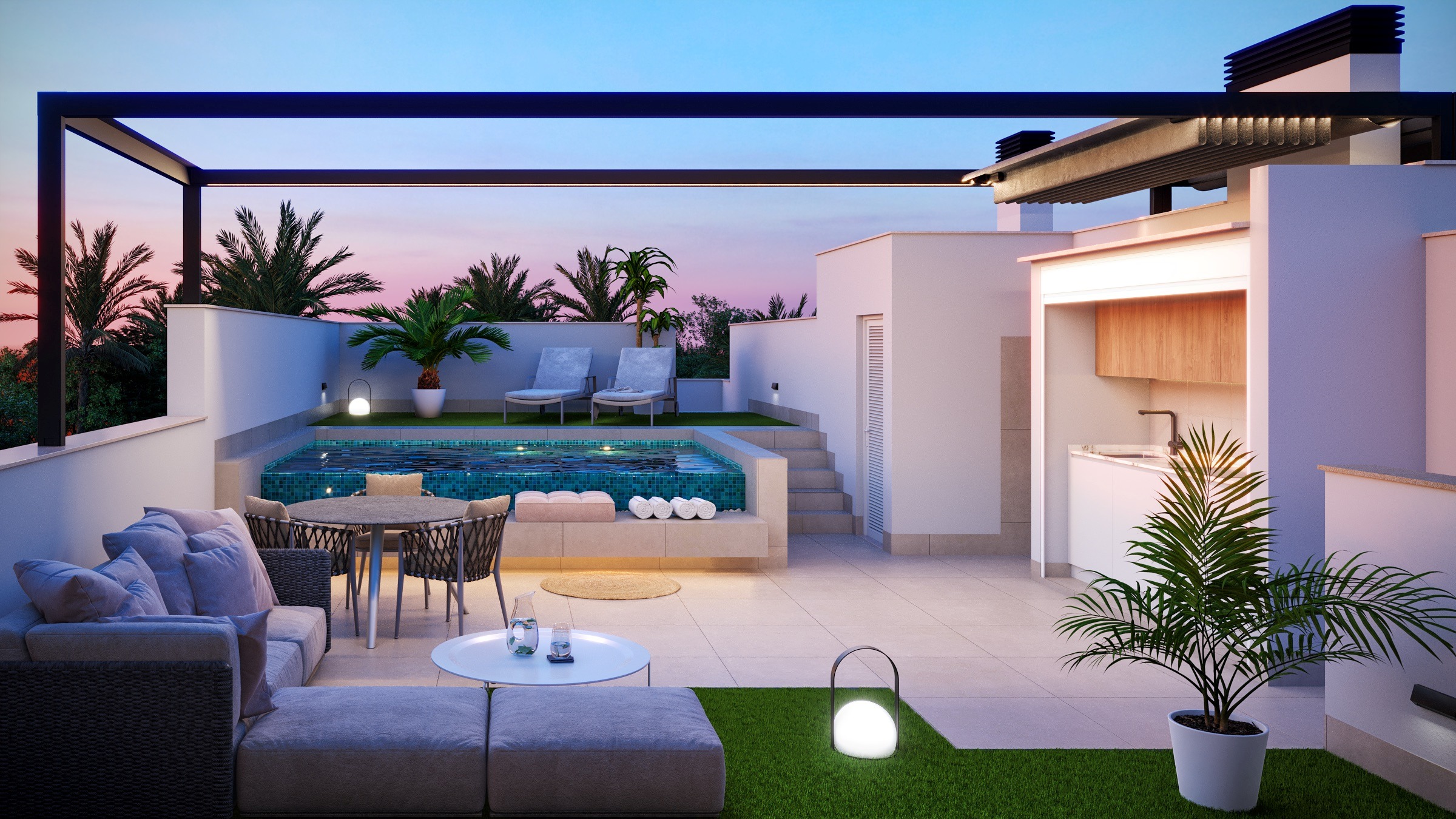 For sale - 3 Bedroom 2 Bathroom low-bungalow in Pilar de la Horadada - Pilar de la Horadada  - Alicante