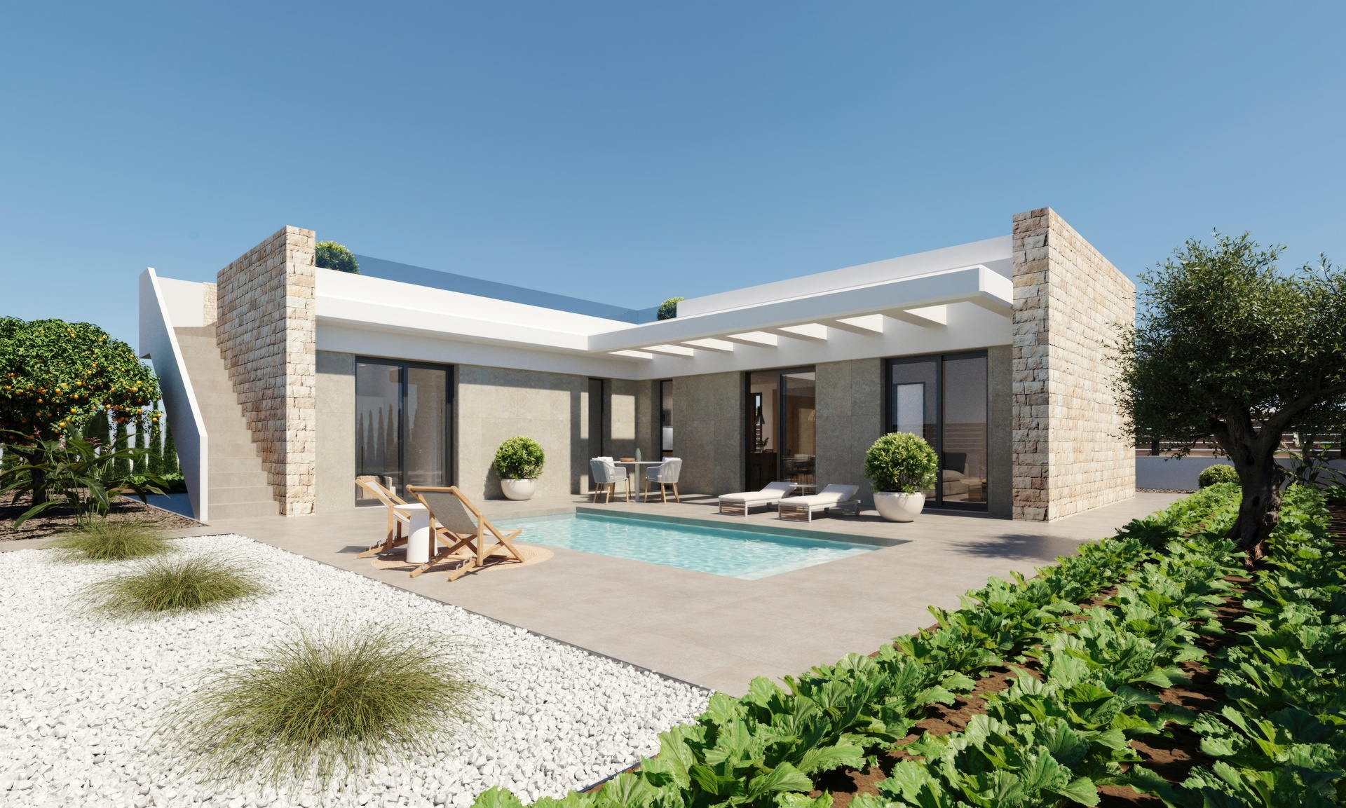 For sale - 3 Bedroom 2 Bathroom detached in Hacienda del Alamo Golf - Hacienda del Alamo Golf  - Murcia