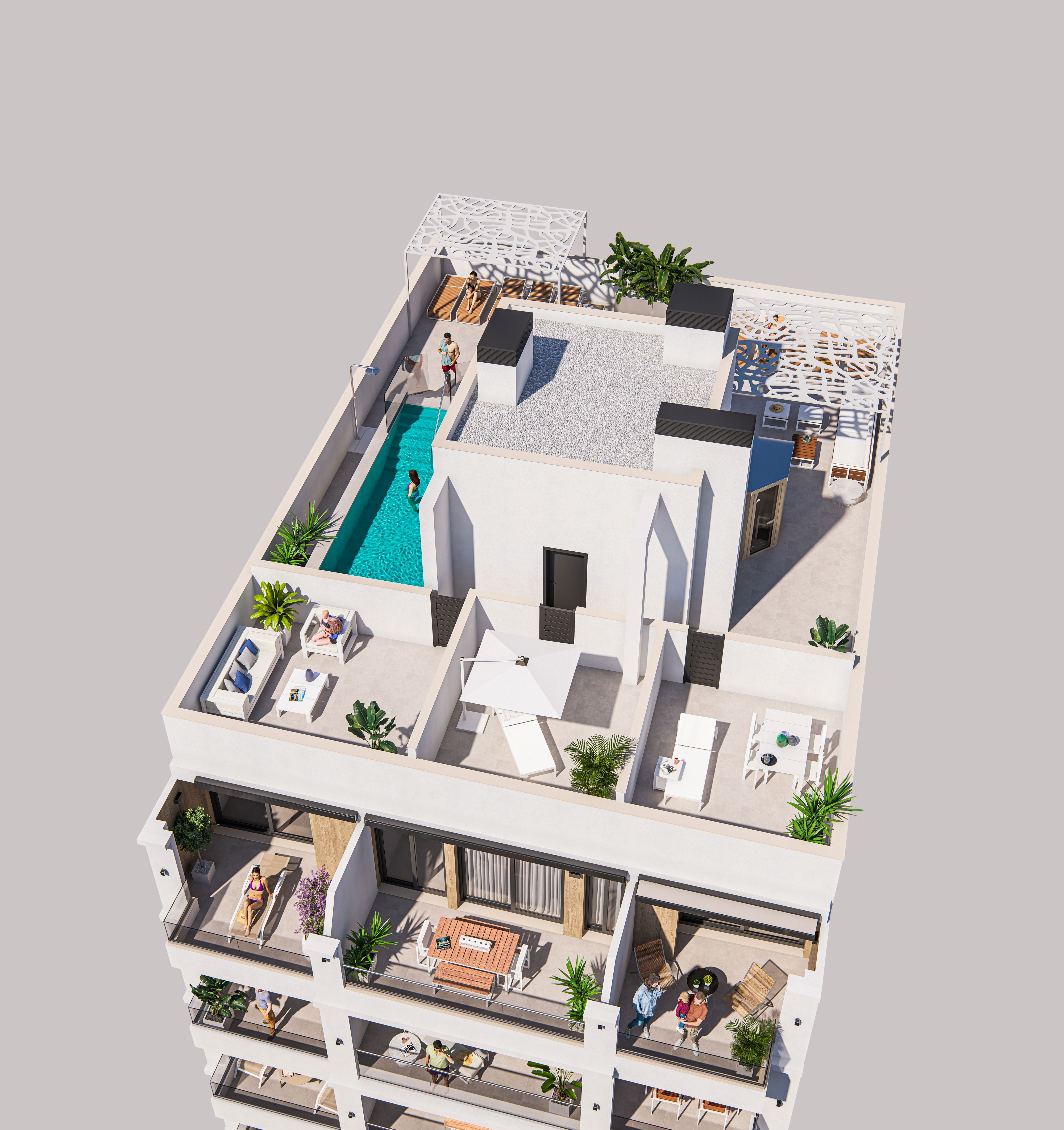 For sale - 2 Bedroom 2 Bathroom apartment in Torrevieja - Torrevieja  - Alicante