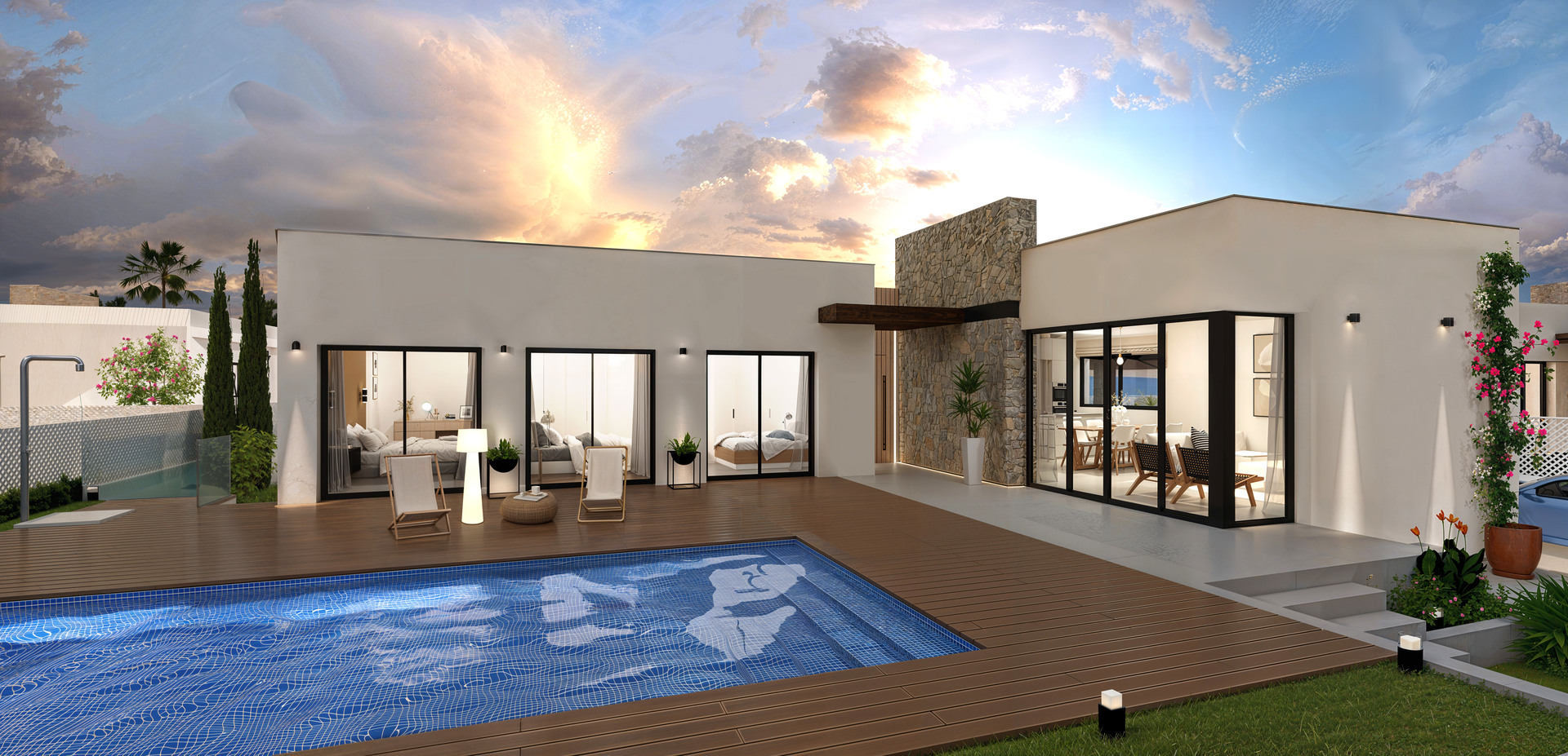 3 Bedroom 3 Bathroom detached in Santa Rosalia