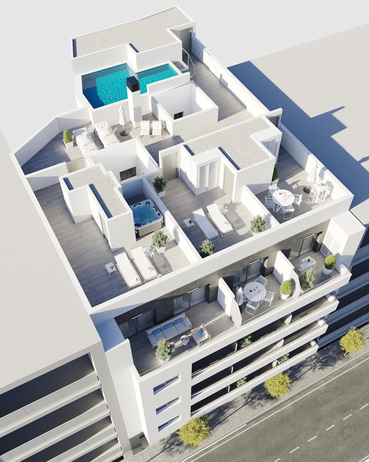 For sale - 3 Bedroom 2 Bathroom apartment in Torrevieja - Torrevieja  - Alicante
