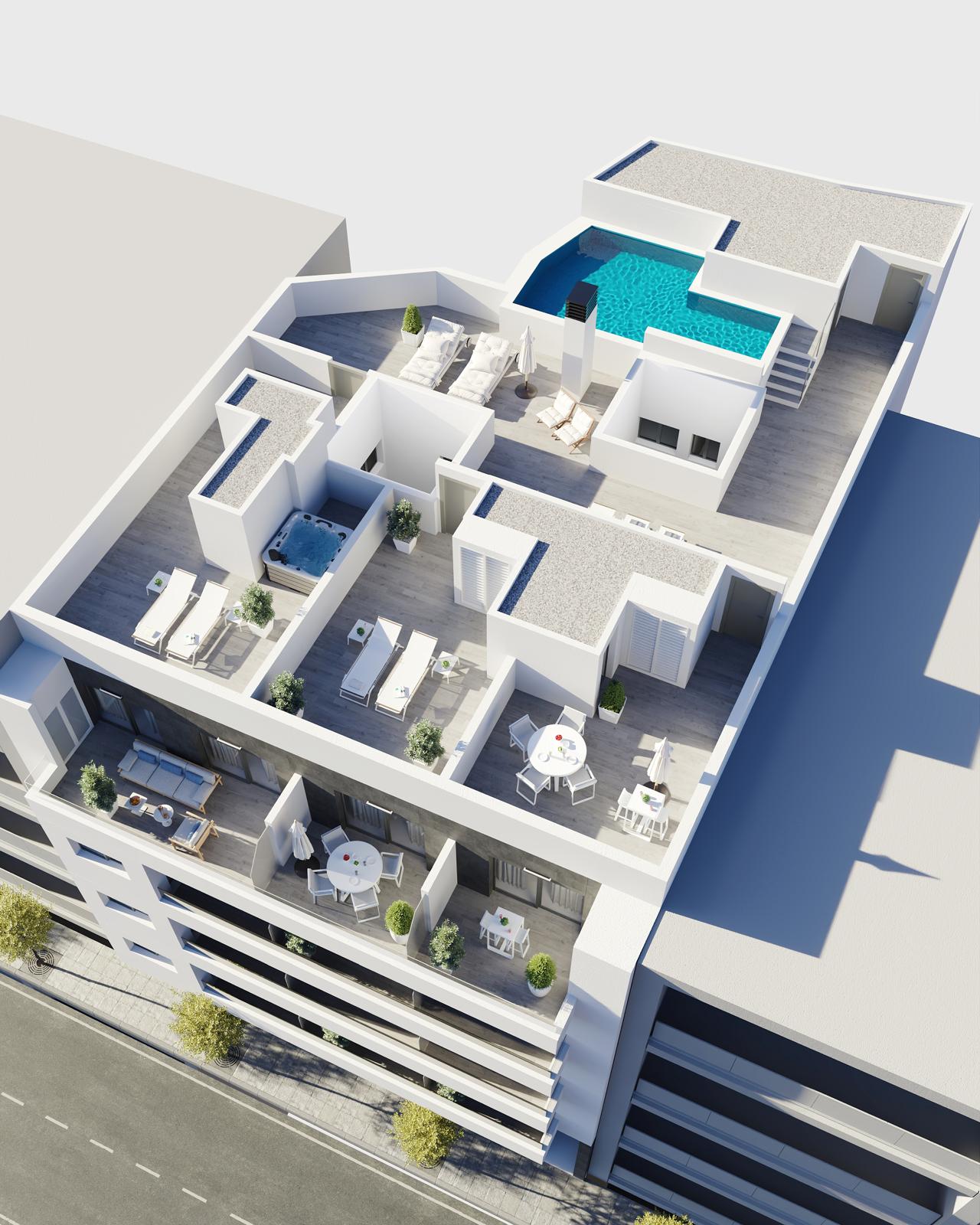 For sale - 2 Bedroom 2 Bathroom apartment in Torrevieja - Torrevieja  - Alicante