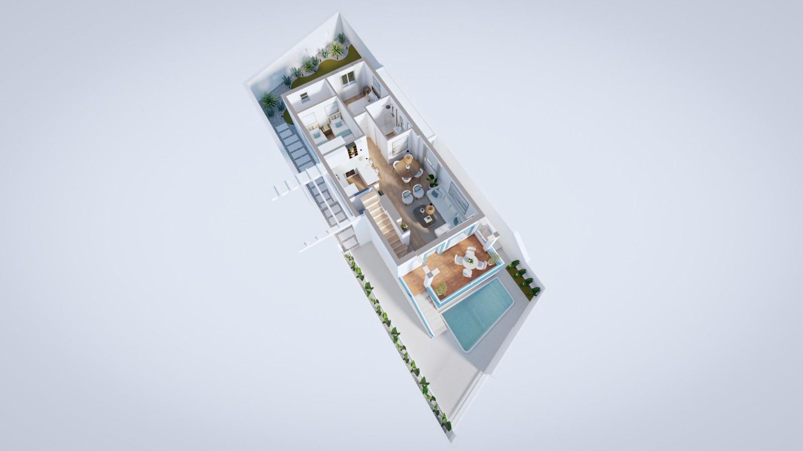 For sale - 3 Bedroom 2 Bathroom Villa in Orihuela Costa - Villamartin  - Alicante